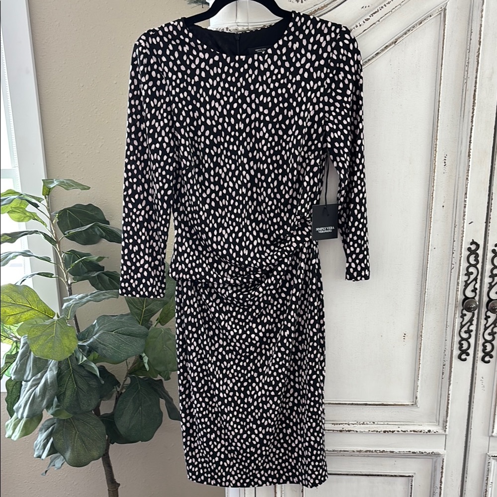 NWT Simply Vera Vera Wang 3/4 Sleeve Dress, Women’s Size Small